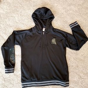Michigan State fleece lined 1/4 zip hoodie